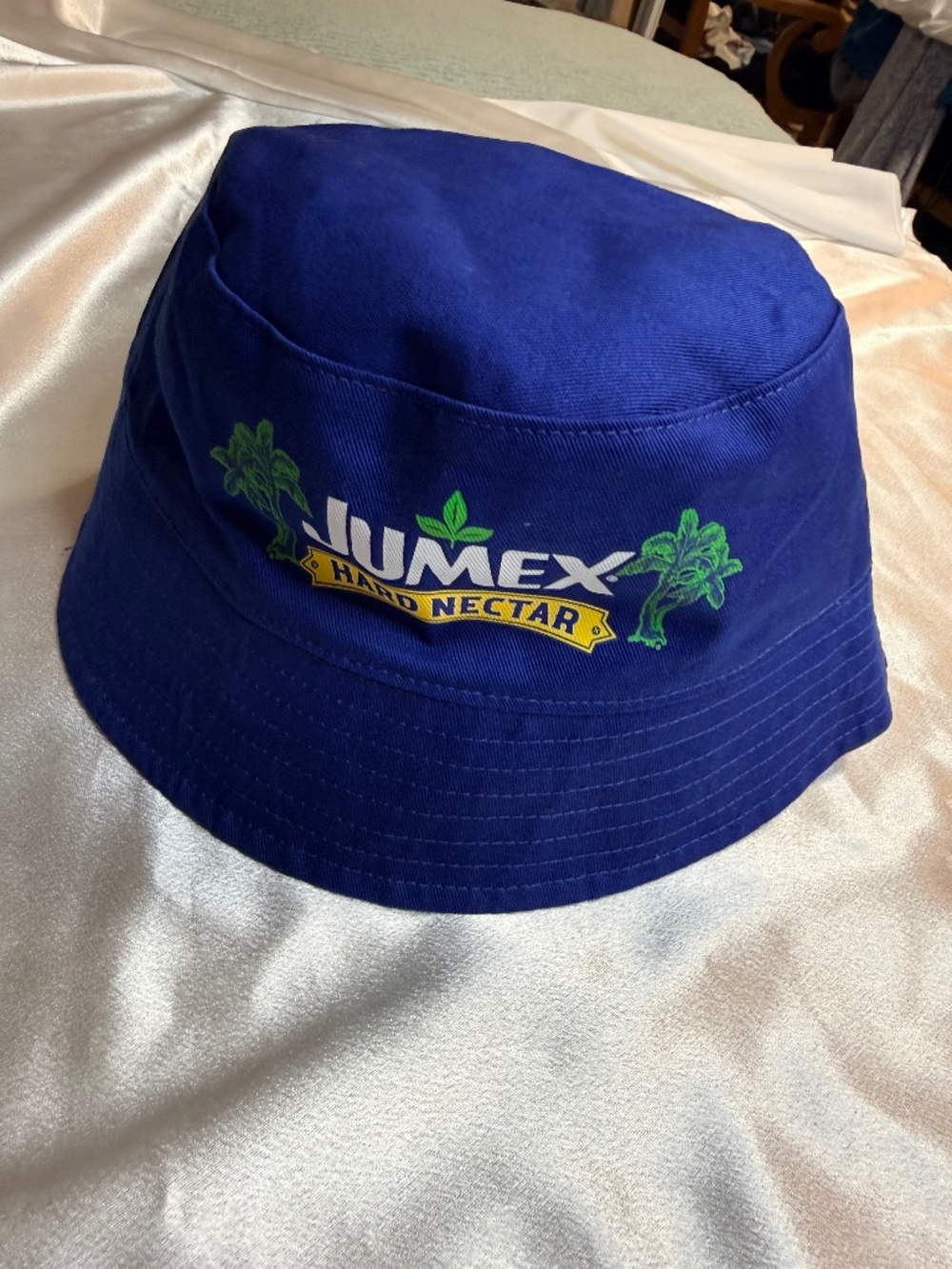 Jumex Hard Nectar Reversible Bucket Hat Blue Promotional Logo Unisex